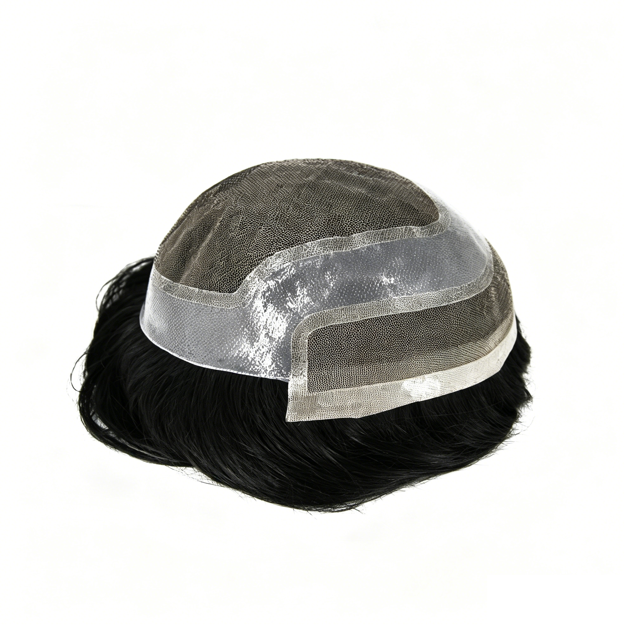 PU lace men's wig