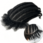 PU mesh base real hair hand-woven small dreadlocks for men