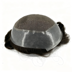 PU lace breathable men's toupee