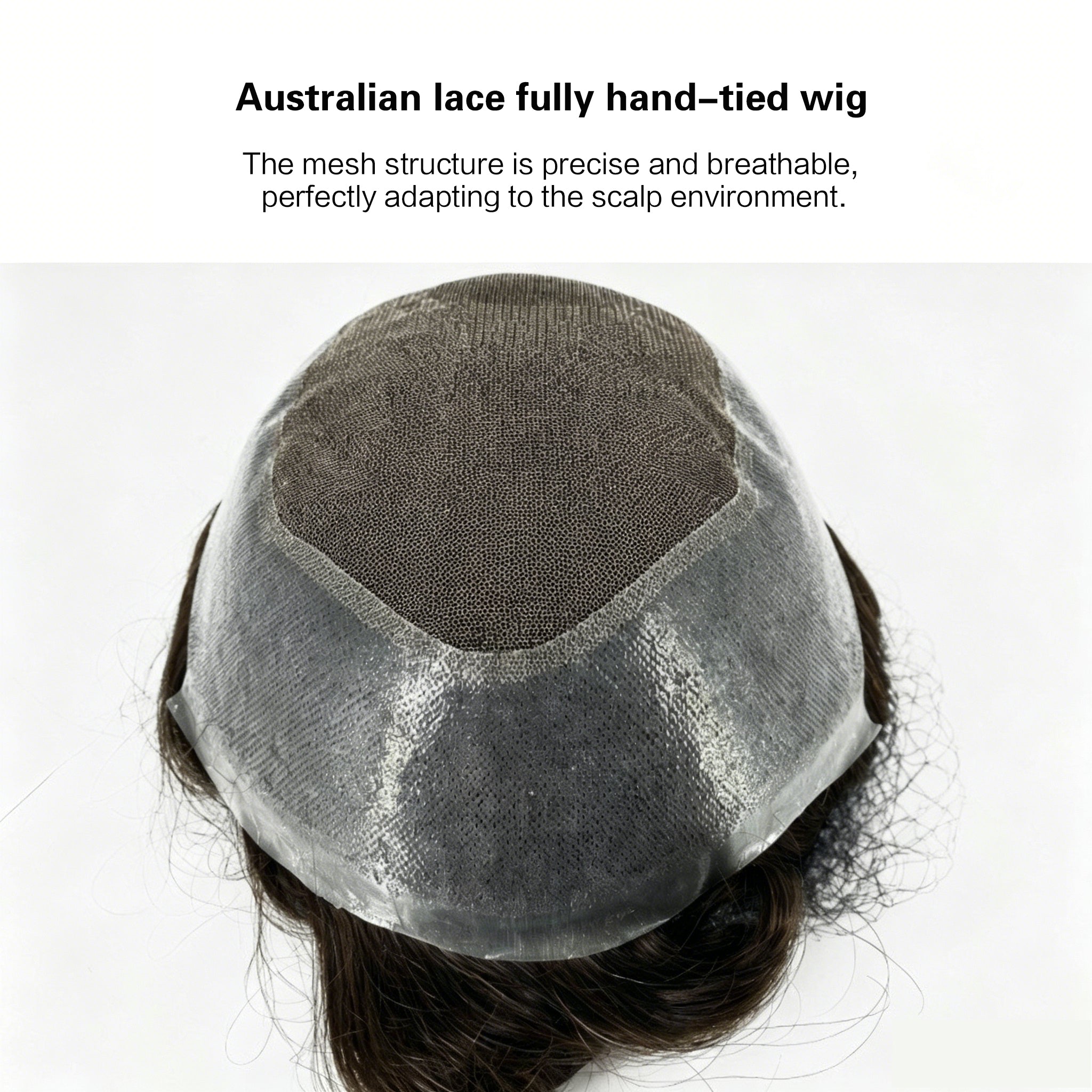 PU lace breathable men's toupee