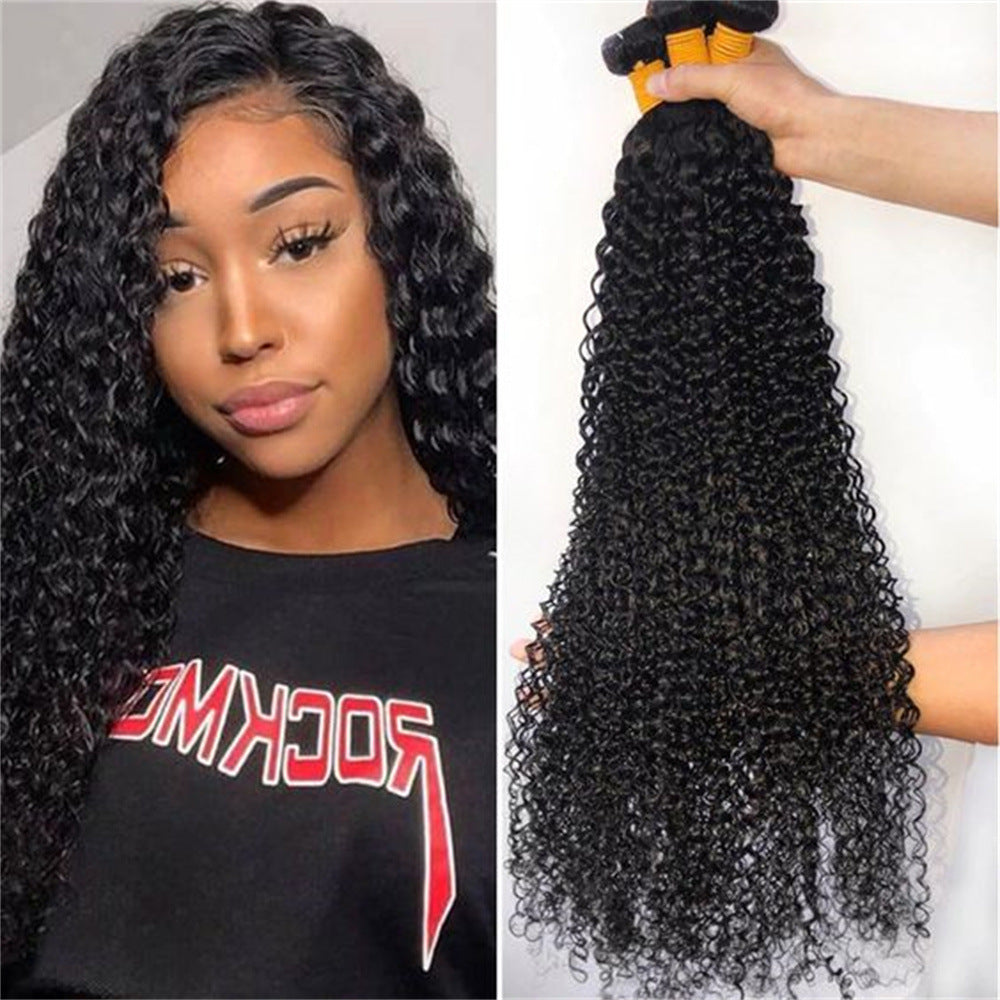 50g Kinky Curly Human Hair Bundles | 100% Human Hair | Natural Voluminous Seamless Hair Extensions - New Hair
