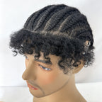 PU mesh base real hair hand-woven small dreadlocks for men