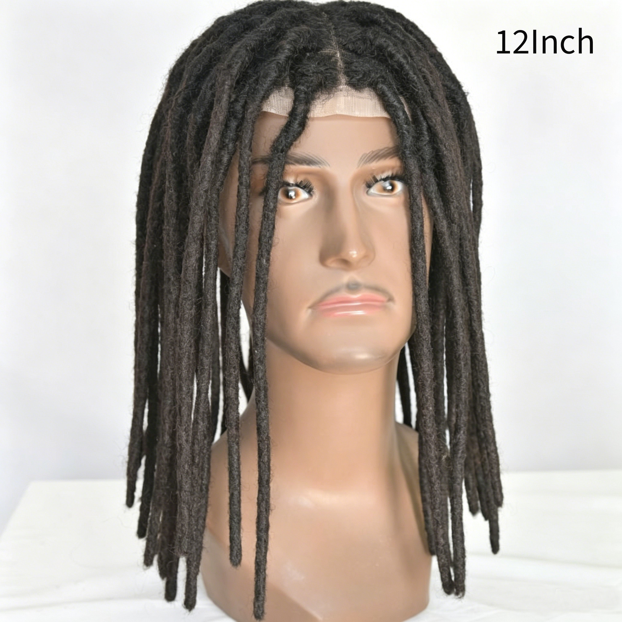 Dreadlock men's wig hairpiece