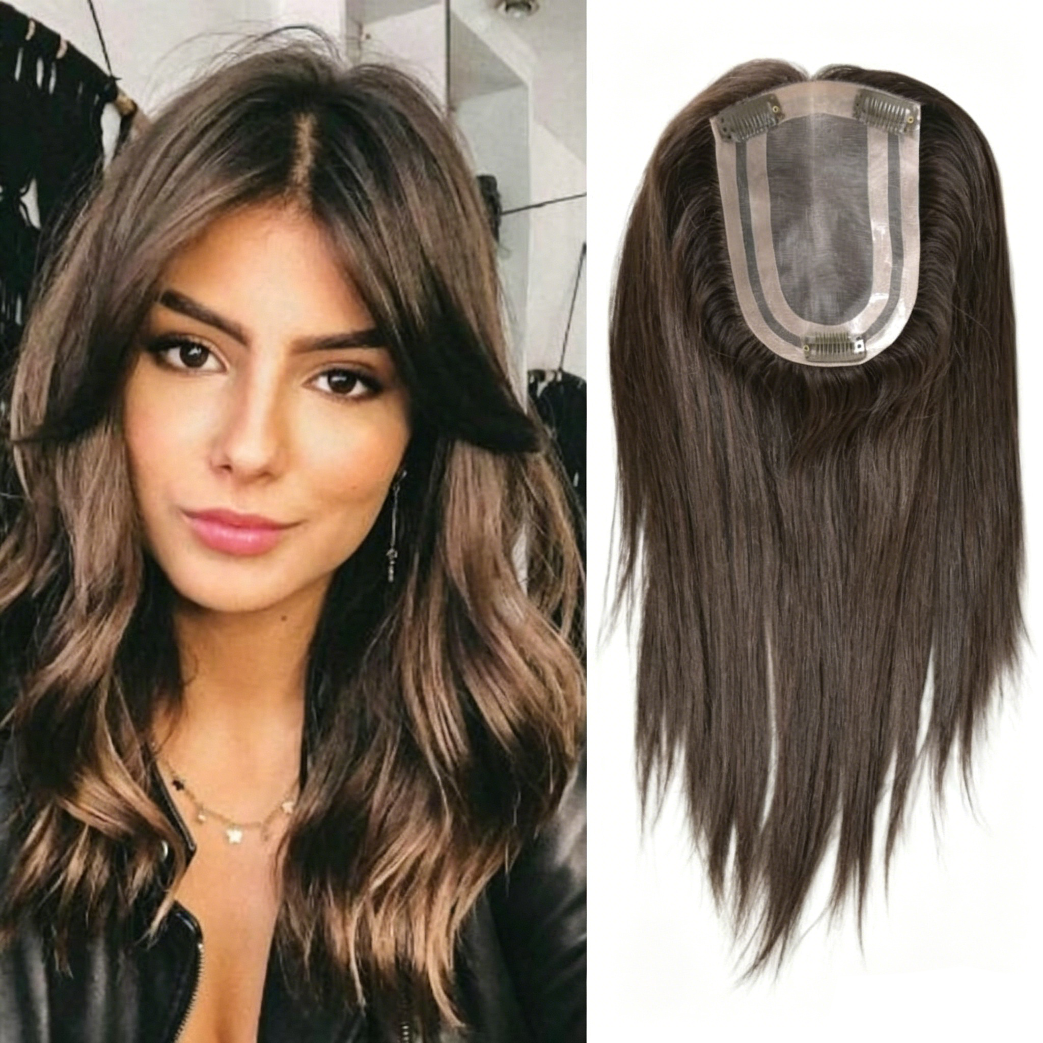 Hair extensions real human hair for women