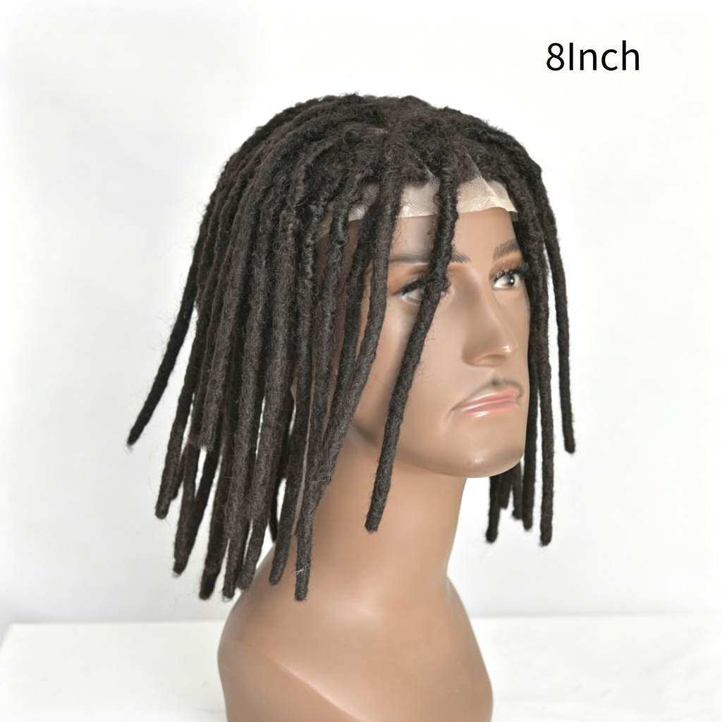 Dreadlock men's wig hairpiece