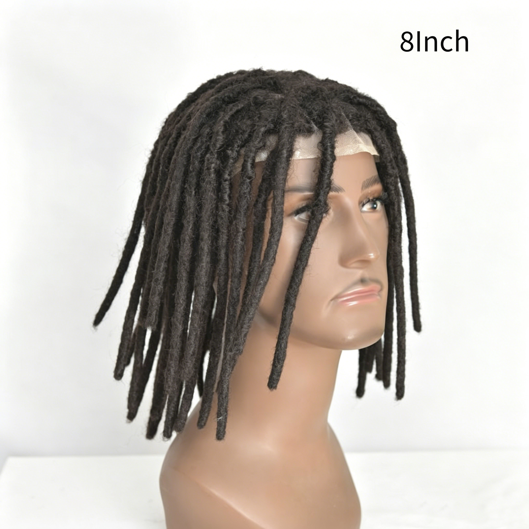 Dreadlock men's wig hairpiece