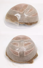 Lace Mono Breathable Men's Toupee Piece