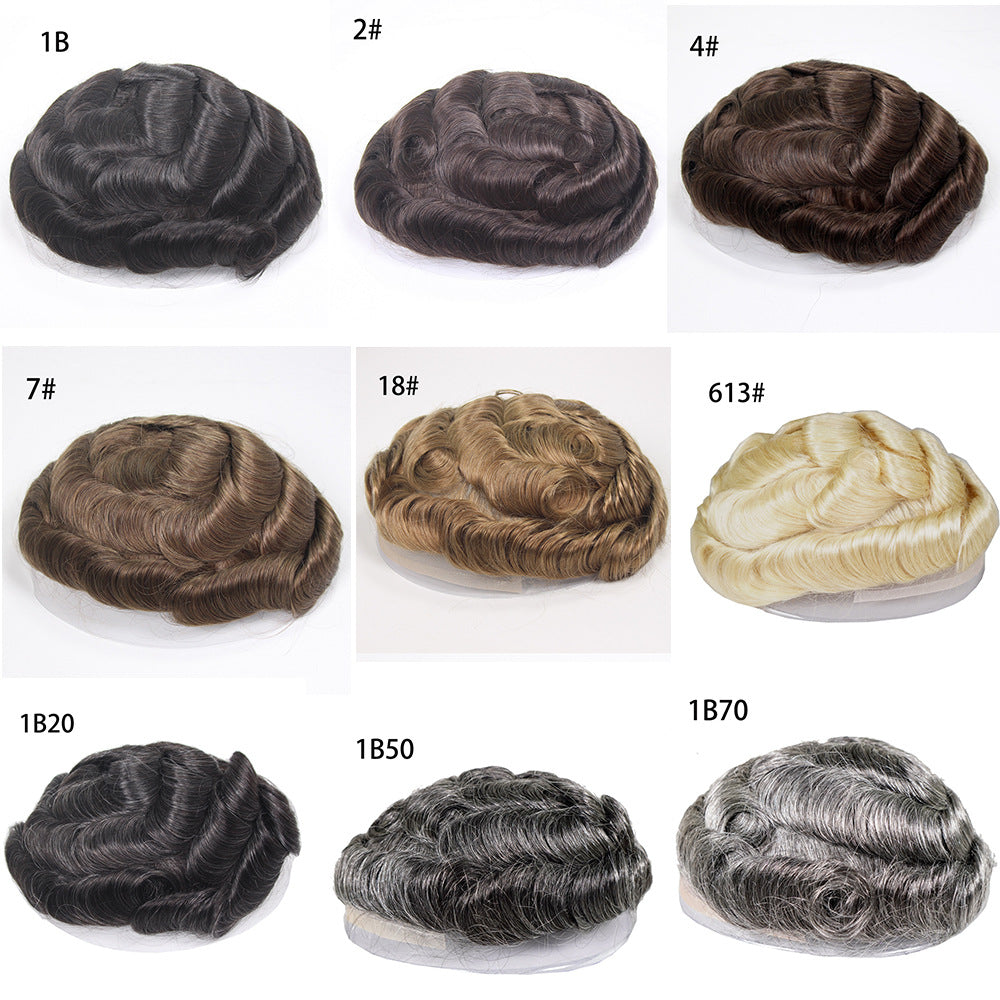 Lace Mono Breathable Men's Toupee Piece