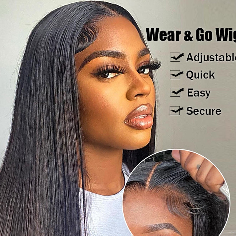 Glueless wig human hair straight hair lace frontal wig - New Hair