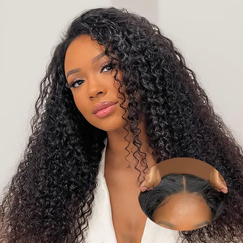 Pre-lace real hair wig natural color jerry curly glueless wig human hair - New Hair
