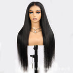 Full real hair lace frontal wig with no glue - New Hair