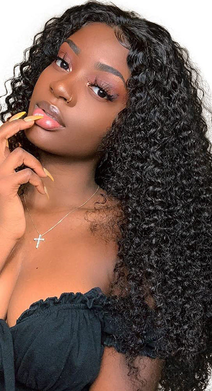 Pre-lace real hair wig natural color jerry curly glueless wig human hair - New Hair