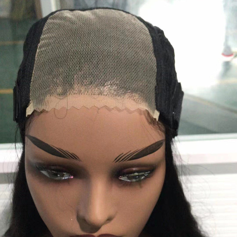 Lace frontal wig made of real hair with no glue headband - New Hair
