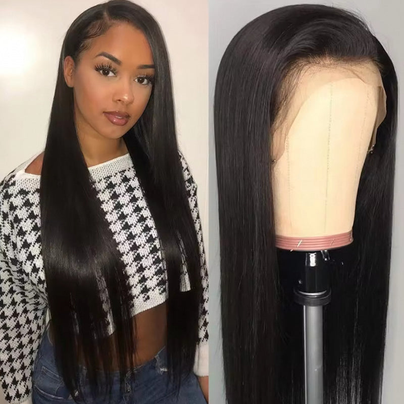 Silky Straight Lace Front Wig Human Hair - New Hair