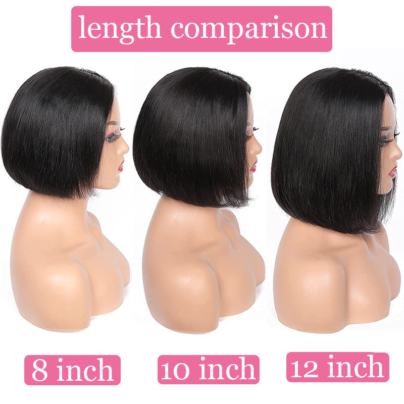 Lace frontal wig made of real hair with no glue headband - New Hair