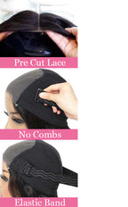 Pre-lace real hair wig natural color jerry curly glueless wig human hair - New Hair