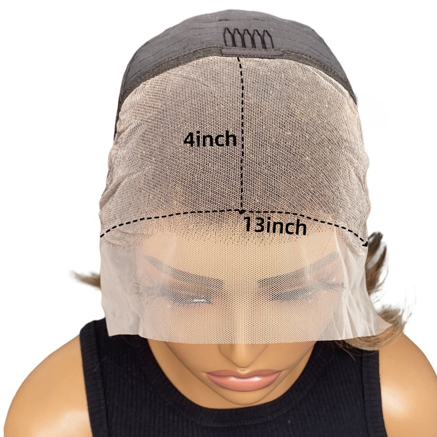 Apex Hair Wig - 13x4 lace Brown Straight bob wig; Real hair wig set - New Hair