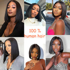 Lace frontal wig made of real hair with no glue headband - New Hair