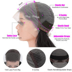 Silky Straight Lace Front Wig Human Hair - New Hair