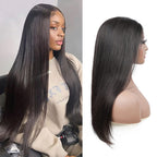 Glueless wig human hair straight hair lace frontal wig - New Hair