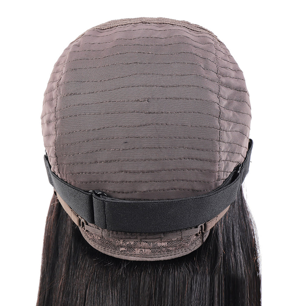 Full real hair lace frontal wig with no glue - New Hair